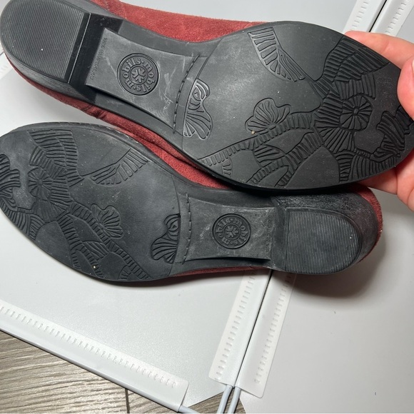 MEPHISTO Mary Jane Pumps Heels Sz 10 Red Suede Leather Comfort - Picture 13 of 13